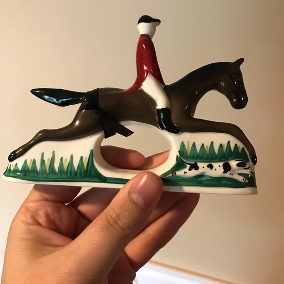 Pia equestrian napkin holders (set of 4) - Picture 3 of 5